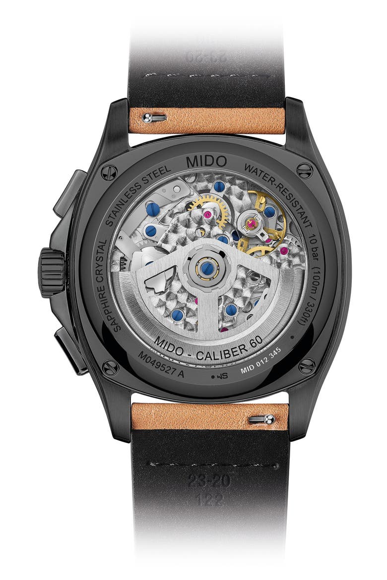 Multifort TV Big Date Automatic Watch, 41.2mm x 42mm, Alternate, color, BLACK