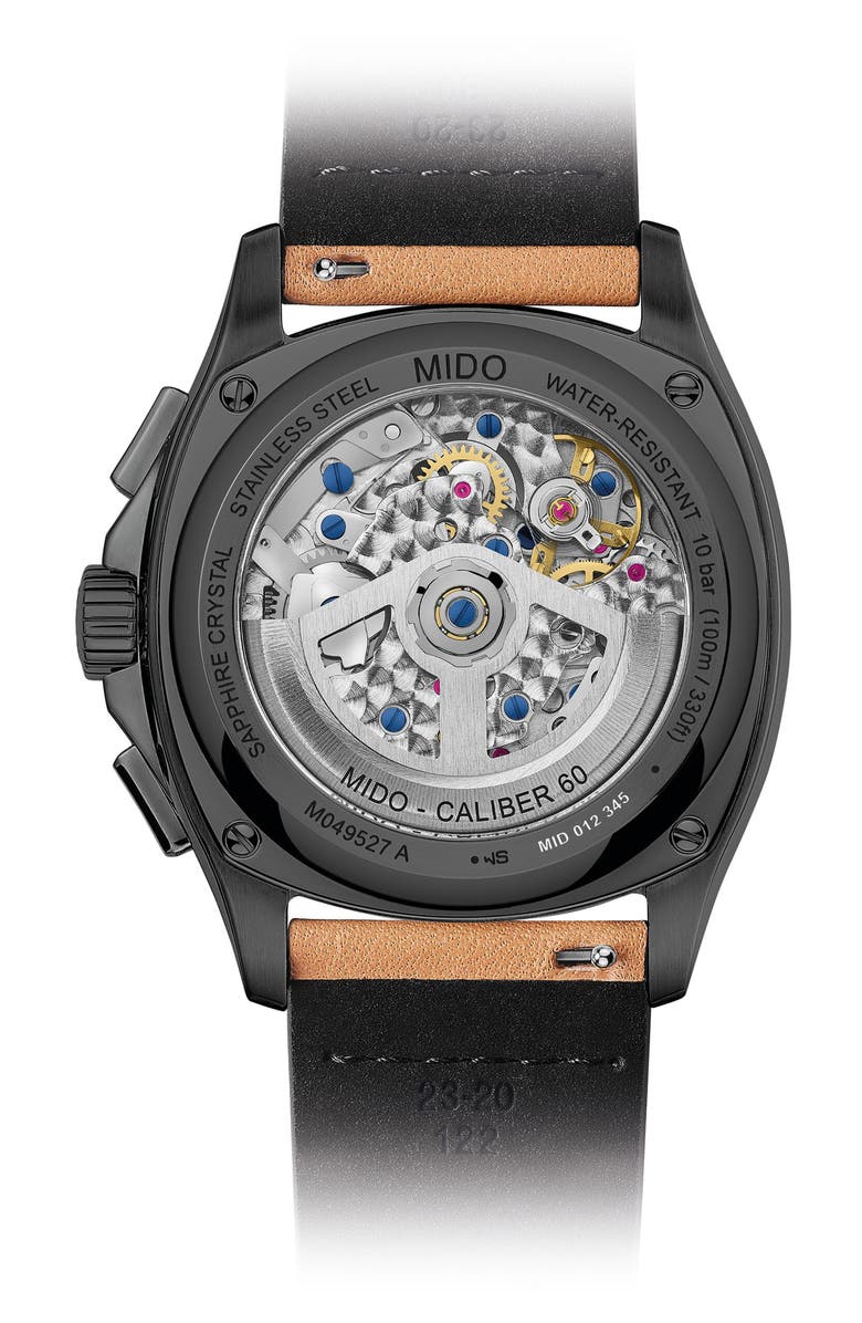 MIDO Multifort TV Big Date Automatic Watch, 41.2mm x 42mm, Alternate, color, Black