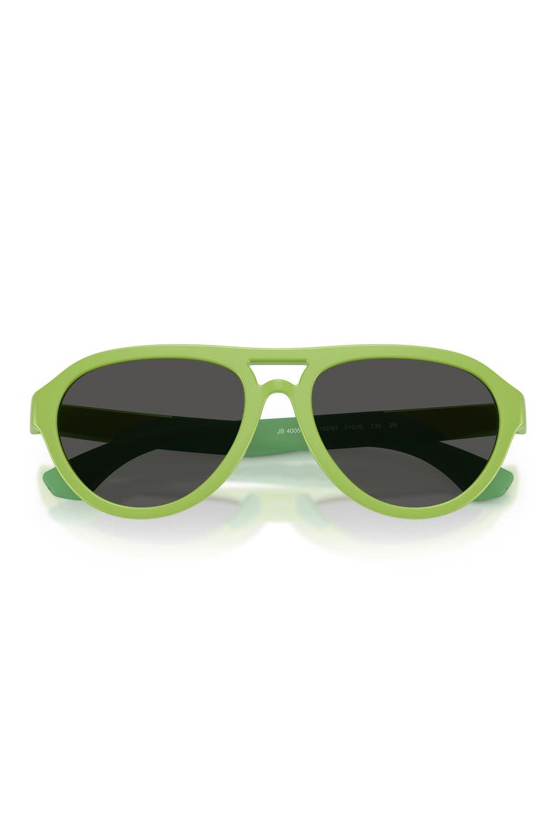 Kids' 51mm Pilot Sunglasses, Alternate, color, LIGHT GREEN / DARK GREY