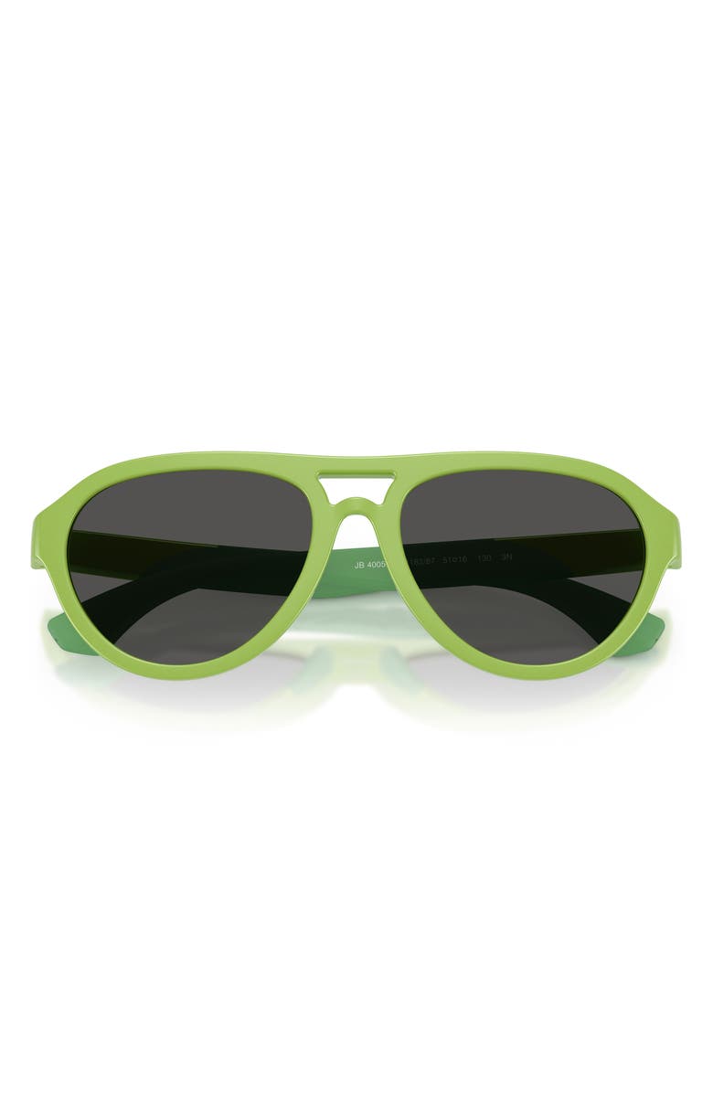 Burberry Kids' 51mm Pilot Sunglasses, Alternate, color, Light Green / Dark Grey