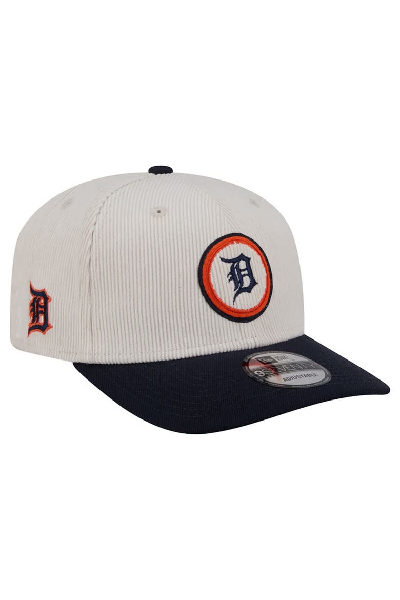 Men's New Era  Cream Detroit Tigers Loyal 9SEVENTY Adjustable Hat, Main, color, Cream