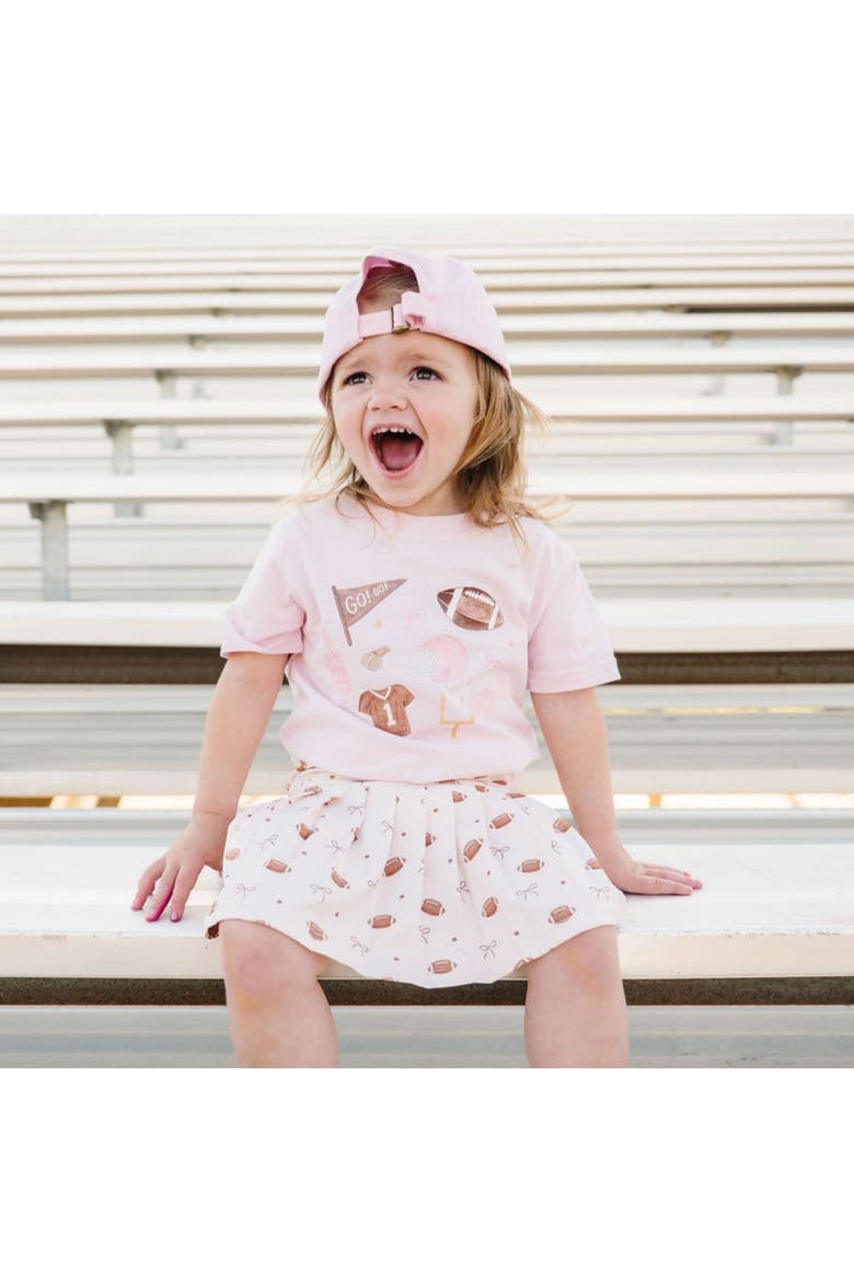 Game Day Icon Short Sleeve T-Shirt, Alternate, color, Ballet Pink