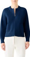 Akris Cashmere Piqué Zip-Up Cardigan