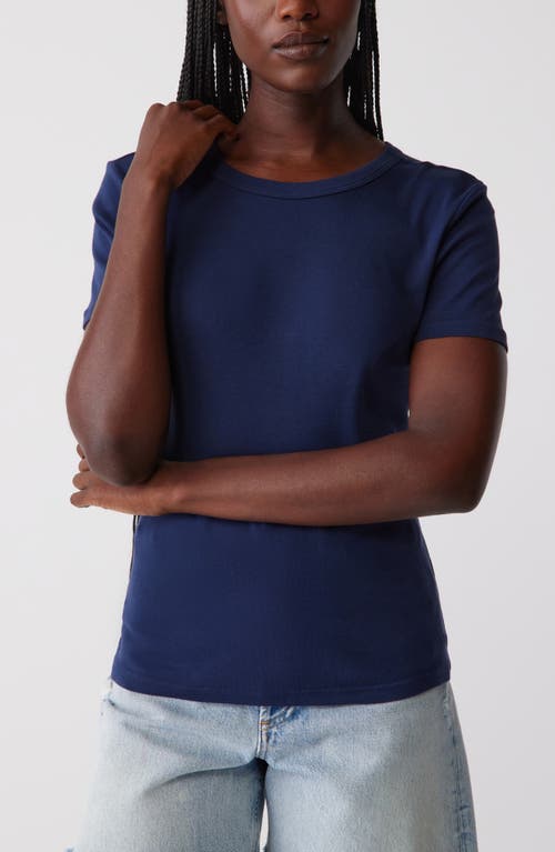 Michael Stars Mady Crew Neck T-shirt In Nocturnal