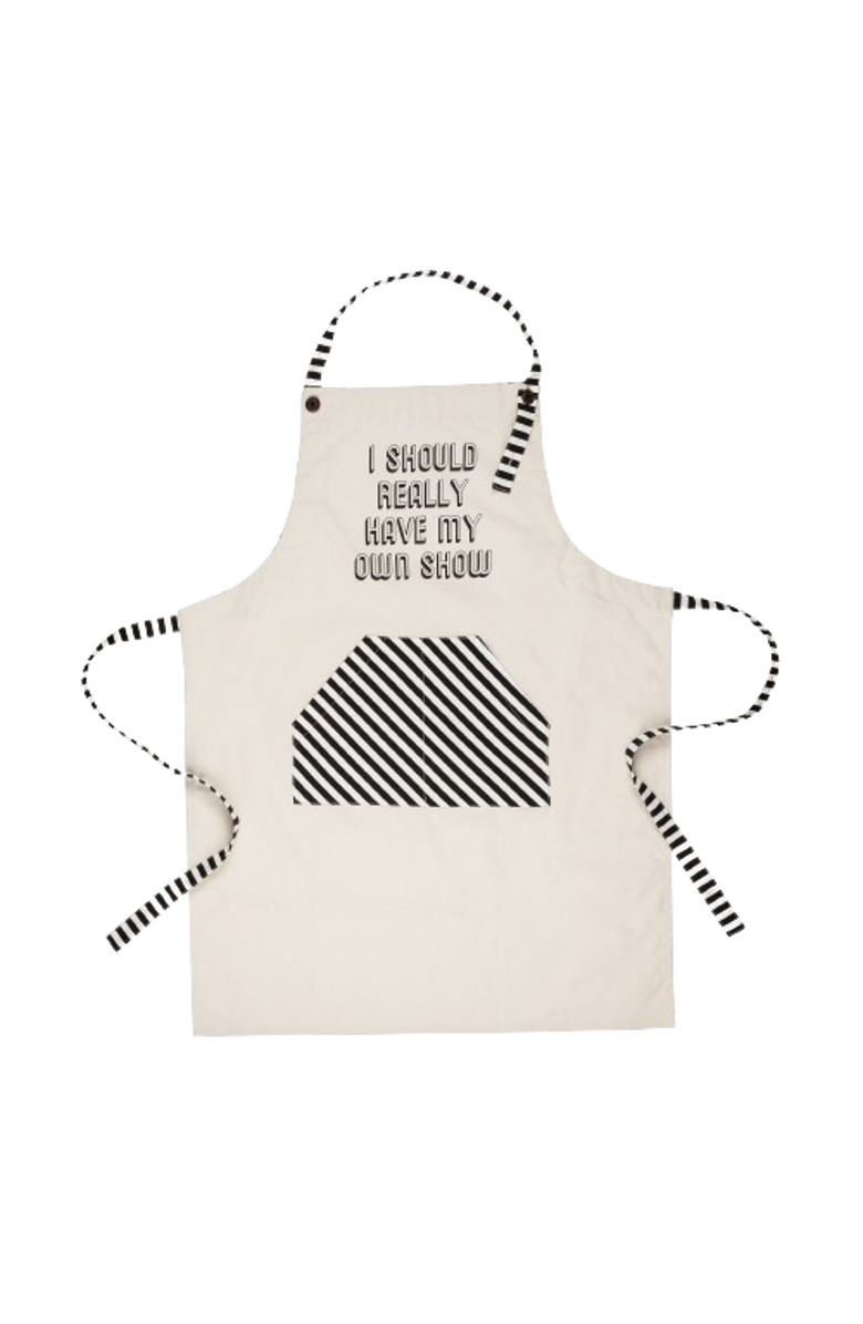 Totalee Gift Have My Own Show Apron Cotton White, Alternate, color, White