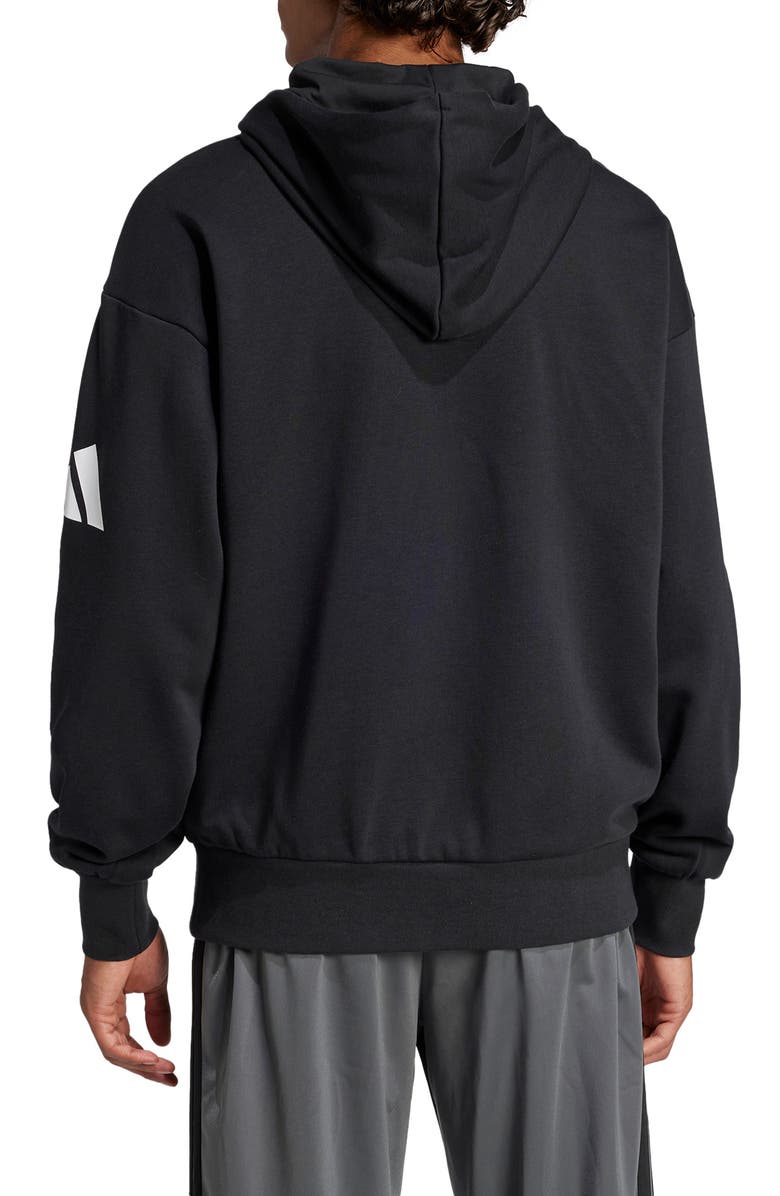 adidas Essentials Loose 3-Bar Hoodie, Alternate, color, 