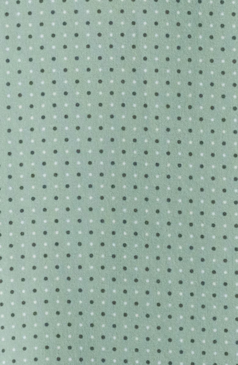 Mizzen+Main Leeward Trim Fit Dot Print Short Sleeve Button-Up Shirt, Alternate, color, Pale Green Dual Dots