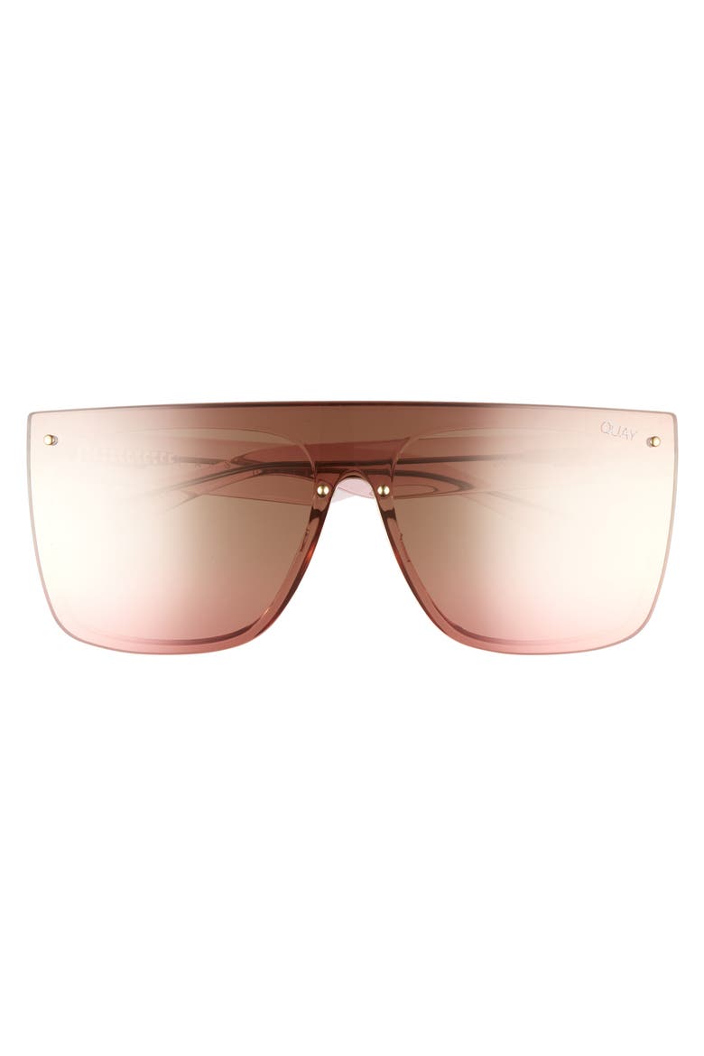 Jaded 150mm Shield Sunglasses, Alternate, color, PINK BROWN FLASH