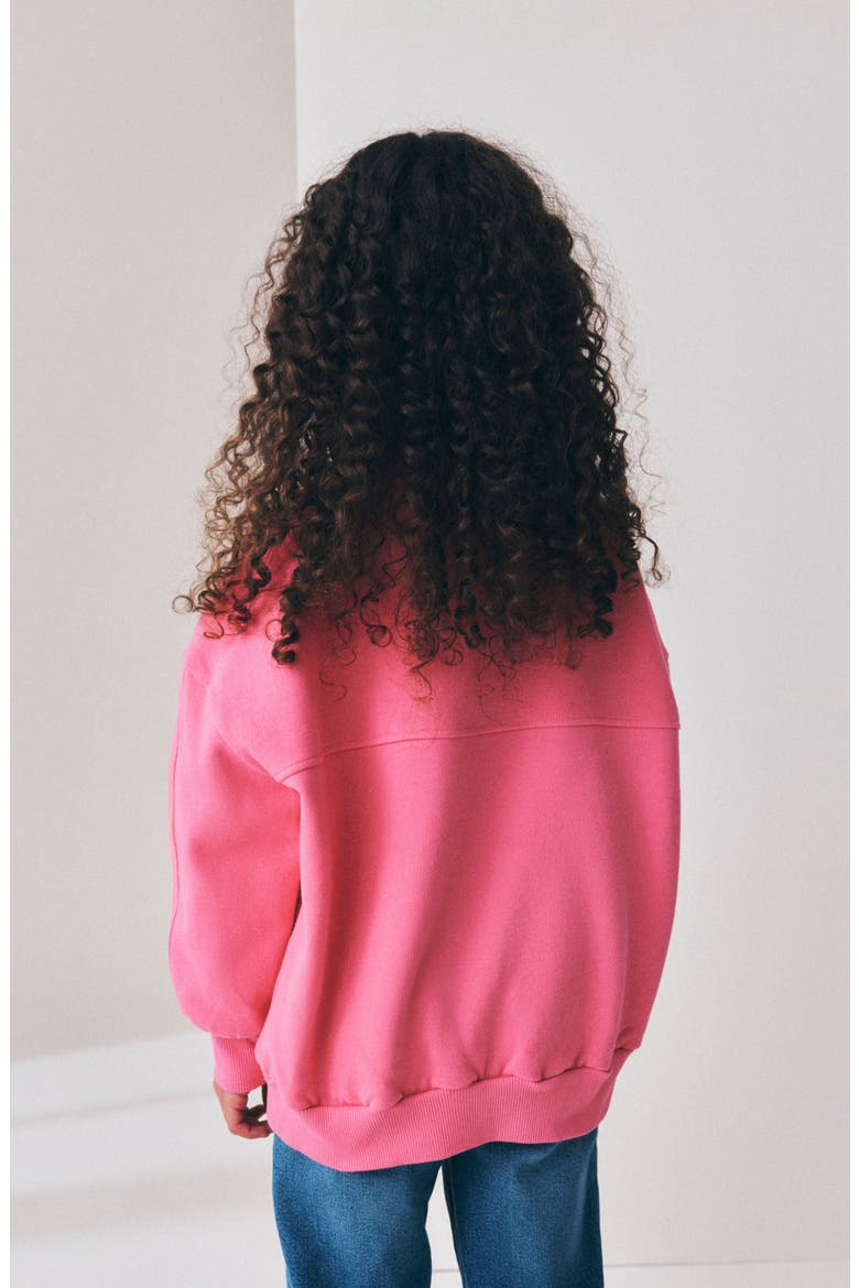 Kids' Sequin Star Sweatshirt, Alternate, color, PINK