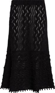 Jil Sander Textured Lace Knit Skirt