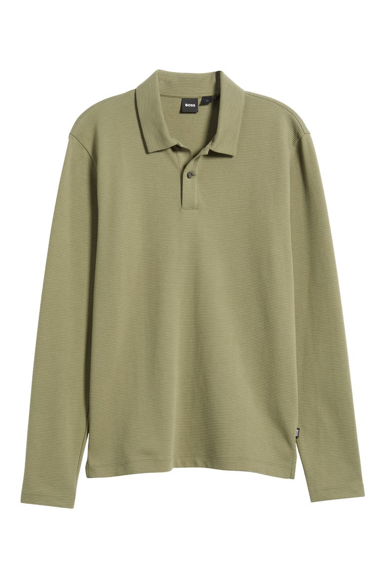Pleins Long Sleeve Polo, Alternate, color, MEDIUM GREEN