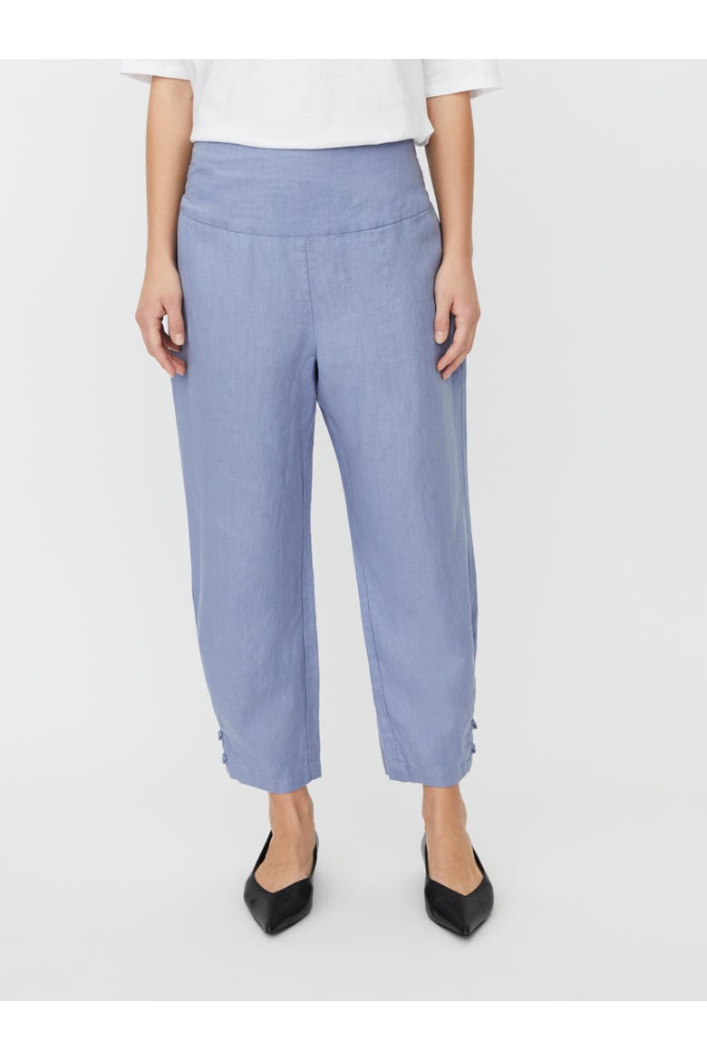 Mapenna Cropped Linen Trousers, Main, color, Stonewash