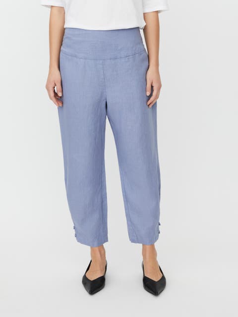 Mapenna Cropped Linen Trousers