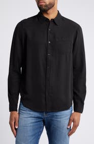 AG Aiden Solid Lyocell Button-Up Shirt