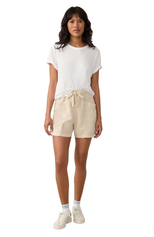 Faherty Topanga Drape Pull-on Shorts In Neutral
