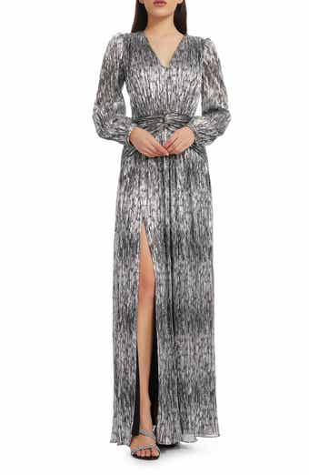 Cia Metallic Long Sleeve Dress