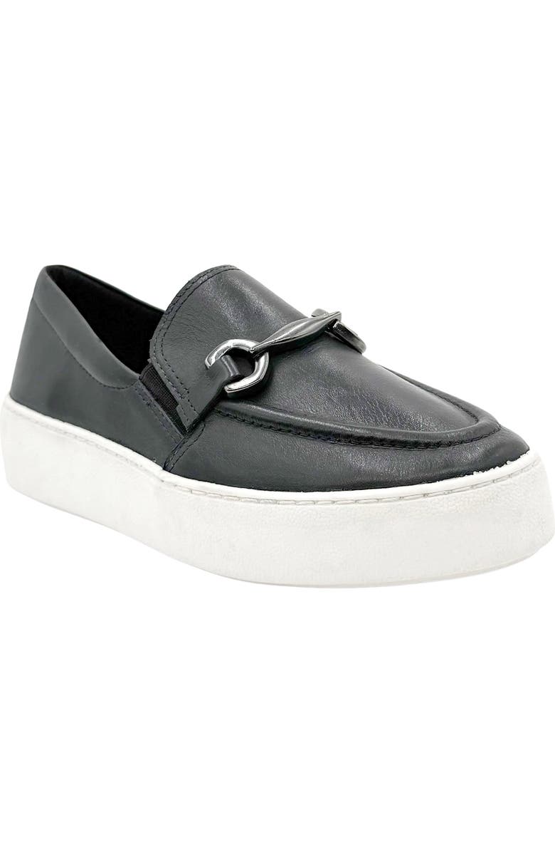 CHELSEA CREW Wonka Bit Platform Loafer, Main, color, Black/ White Leather