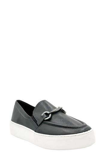 Chelsea Crew Wonka Bit Platform Loafer In Black/white Leather