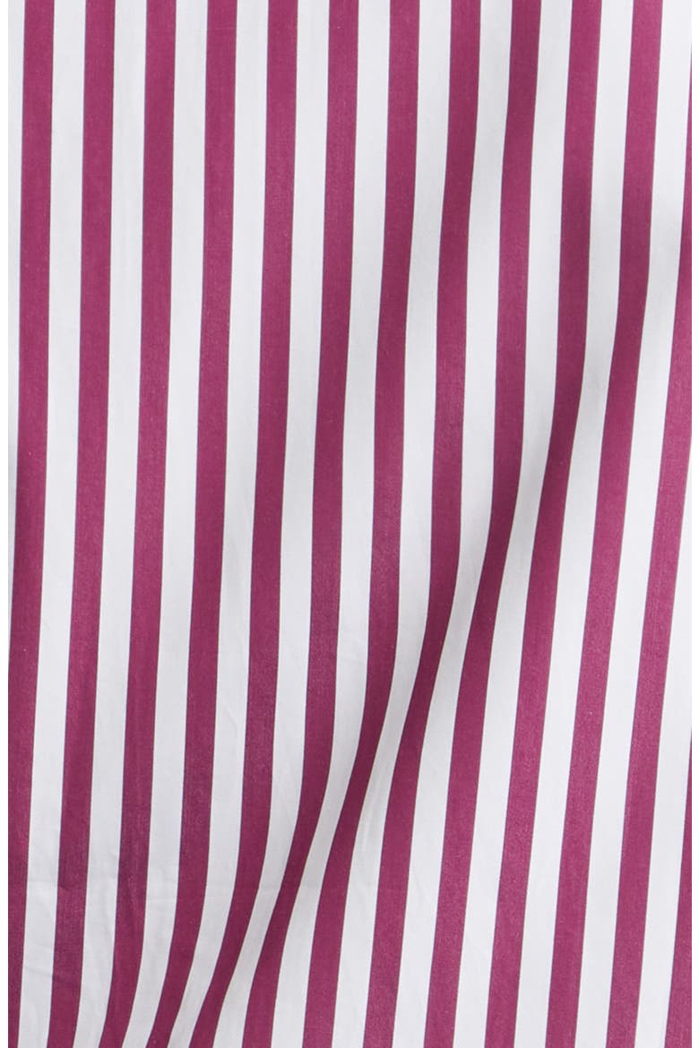 Rigato Stripe Poplin Button-Up Shirt, Alternate, color, WHITE/ PURPLE