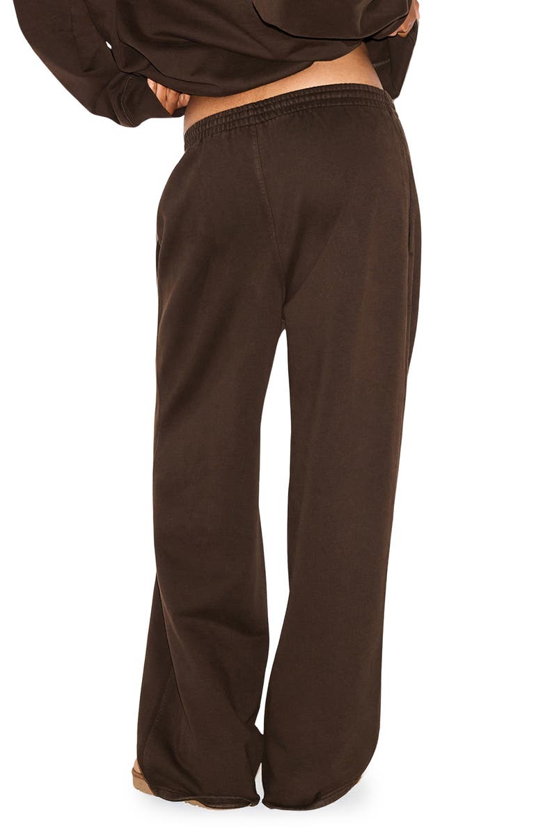 SKIMS Fleece Sweatpants, Alternate, color, Espresso