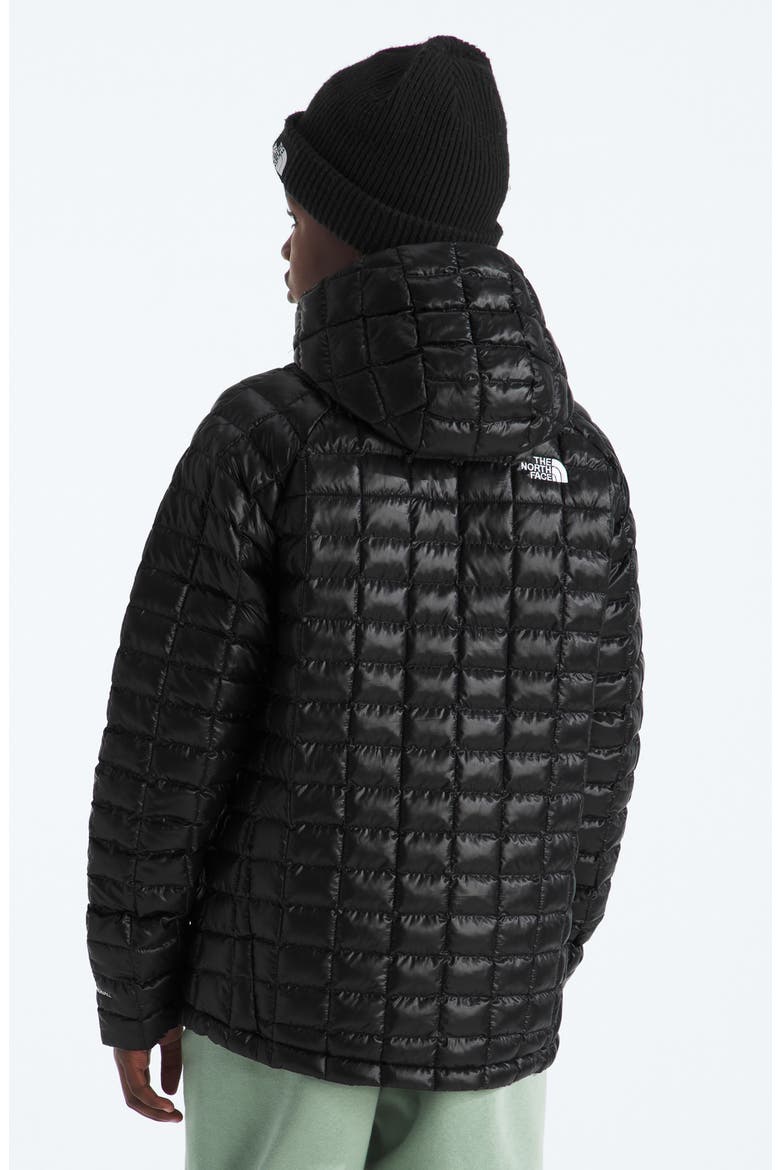 Kids' Thermoball Quilted Hooded Jacket, Alternate, color, TNF BLACK