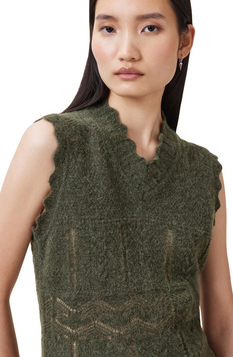 Vanessa Pointelle Knit Sweater Vest