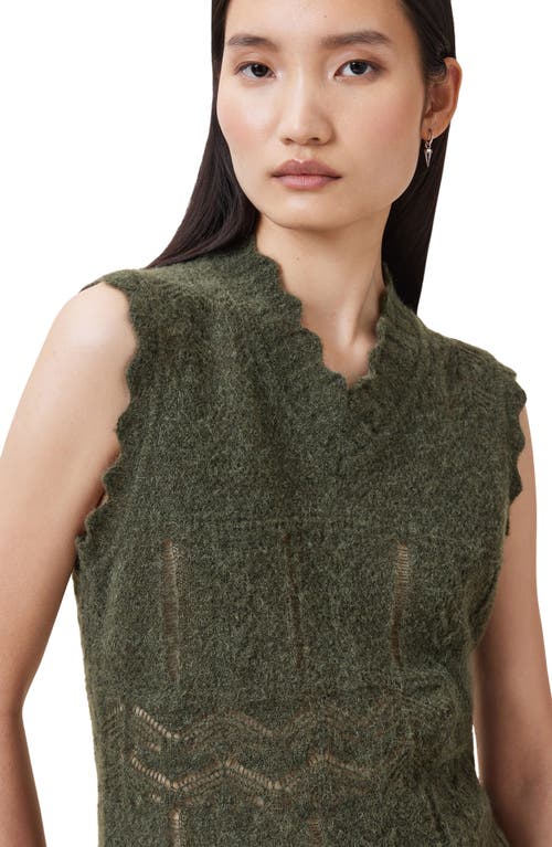 Allsaints Vanessa Pointelle Knit Sweater Vest