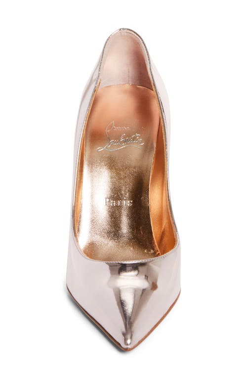 Christian Louboutin Metallic Pigalle Follies Pumps In Bronze Patent Leather