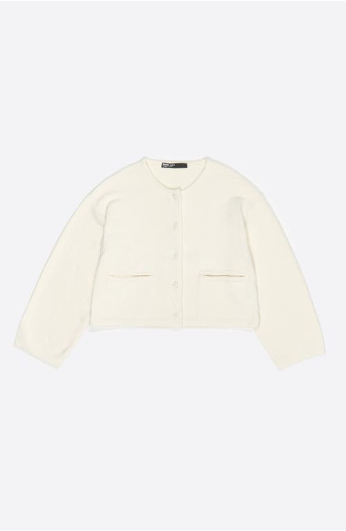 Bimba Y Lola Short Straight Cardigan In White