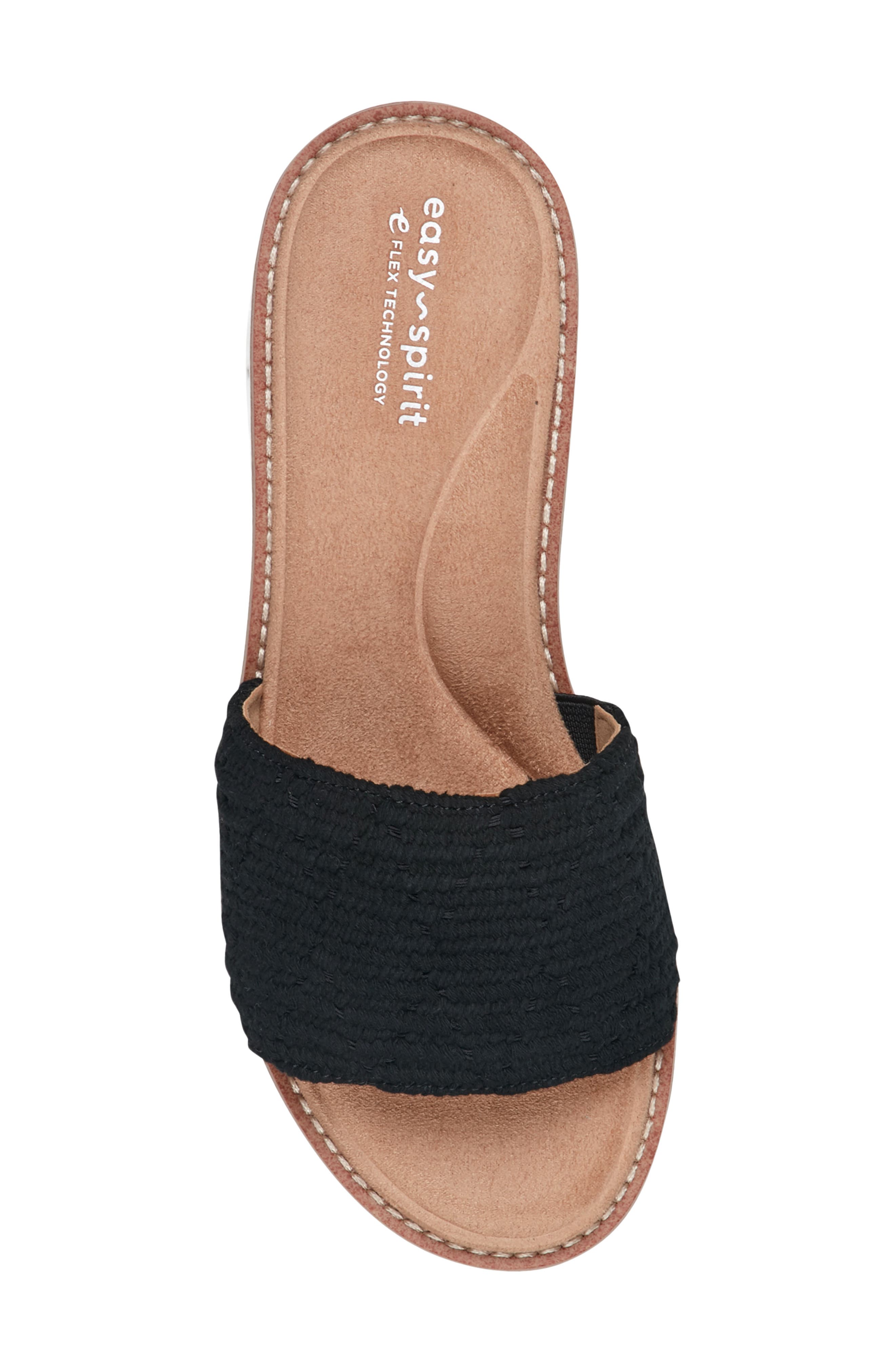 Easy Spirit Jadyn Platform Wedge Slide Sandal, Alternate, color, Black