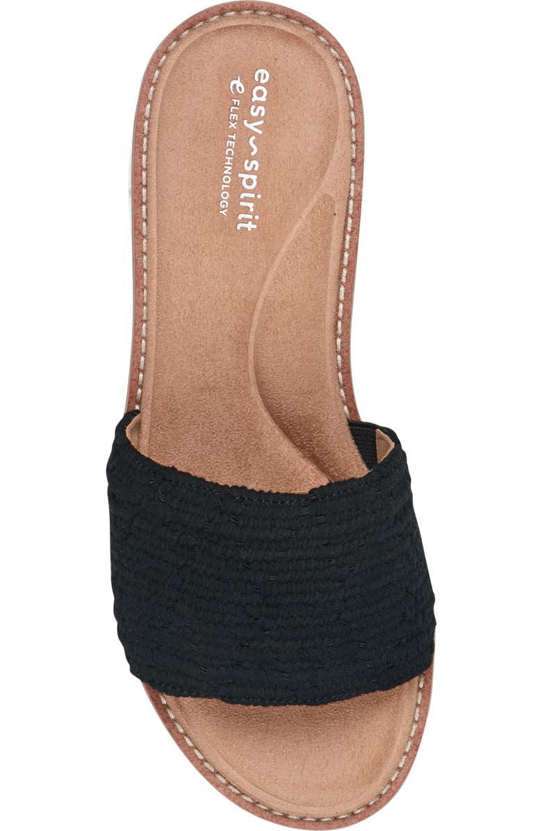 Easy Spirit Jadyn Platform Wedge Slide Sandal, Alternate, color, Black
