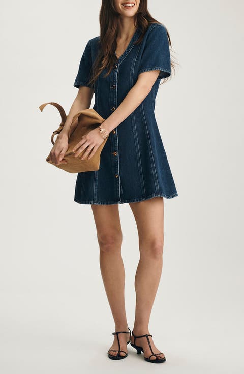 Kristy Cotton Denim Shirtdress