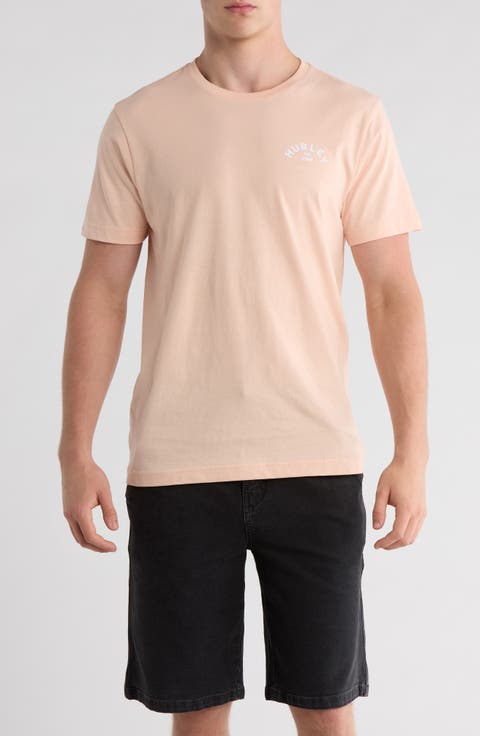 Stripey Sunrise Cotton Graphic T-Shirt