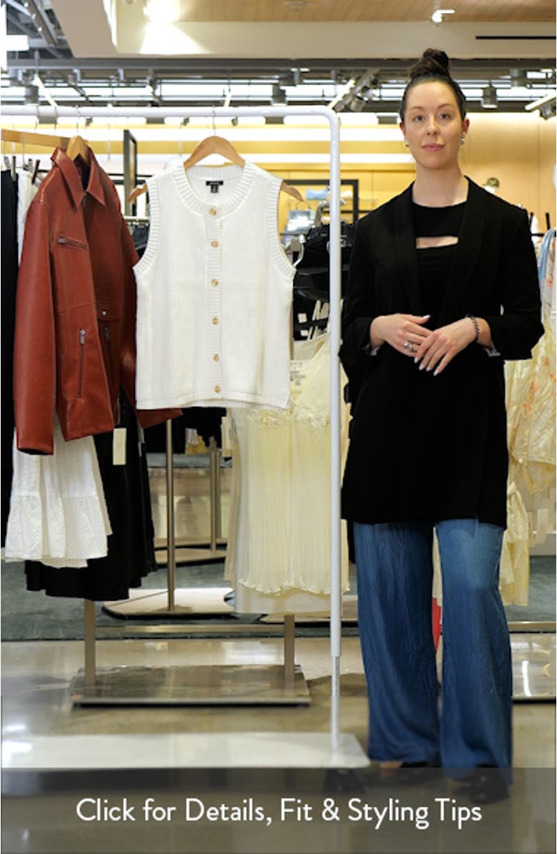 Sleeveless Cotton Cardigan