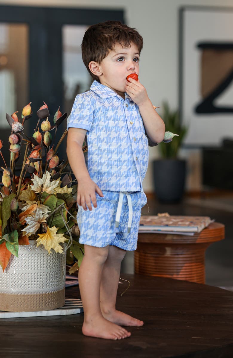 Manière Kids' Beach Cabana Shirt & Shorts Set, Alternate, color,