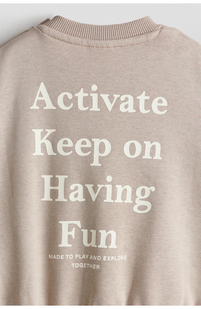 H&M 2-piece Printed Sweatshirt Set, Alternate, color, 