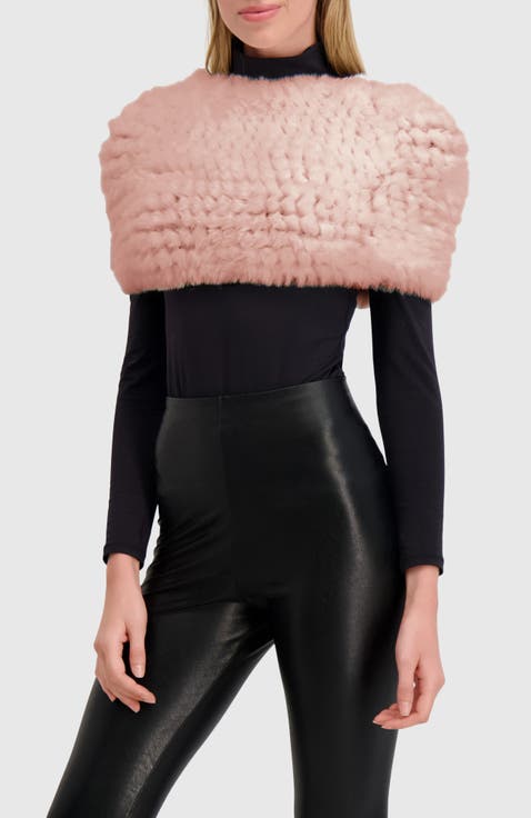 Fur-Free Rex Rabbit (Faux Fur) Knit Cowl
