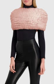 Lyla Grant Fur-Free Rex Rabbit (Faux Fur) Knit Cowl
