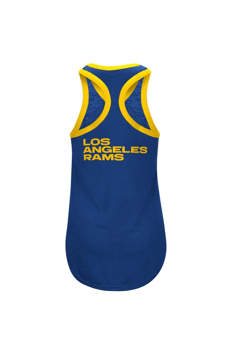 G-III 4HER BY CARL BANKS Women's G-III 4Her by Carl Banks Navy Los Angeles Rams Tater Tank Top, Alternate, color,