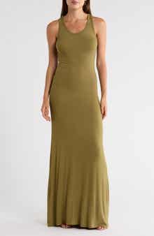 GO COUTURE Ribbed Maxi Tank Dress