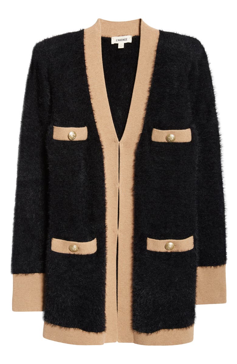 L'AGENCE Elin 4-Pocket Cardigan, Alternate, color, 