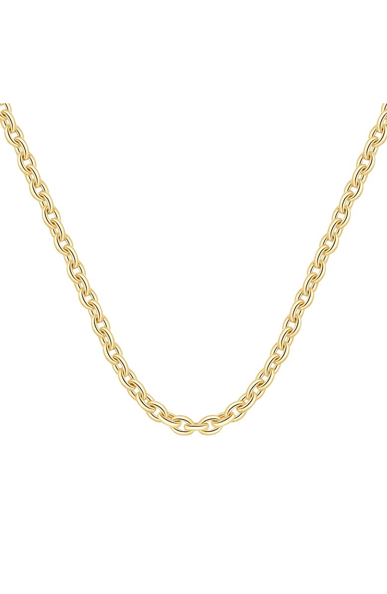 Bliss Diamond 14k Gold Women's 24" Chain Necklace 32 Grams 7.5mm Thick, Main, color, 14K Yellow Gold