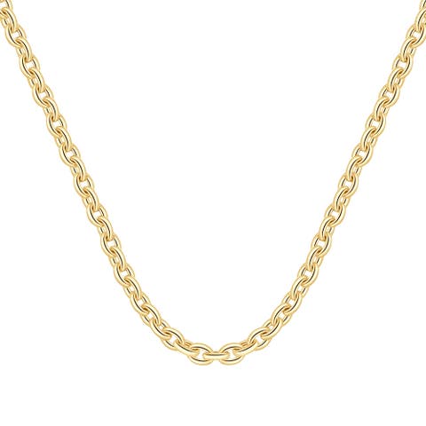 14k Gold Women's 24" Chain Necklace 32 Grams 7.5mm Thick
