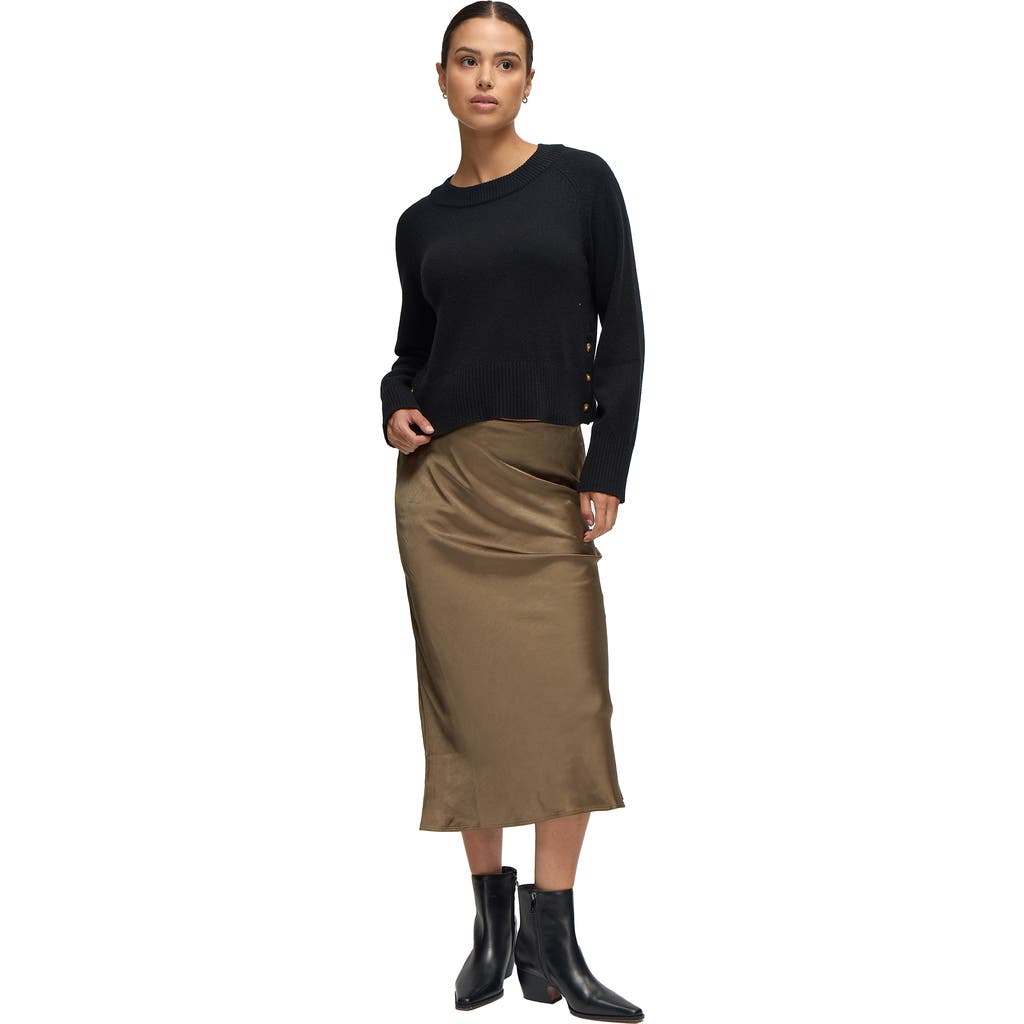 Ingrid & Isabel Mock Neck Maternity Sweater In Black