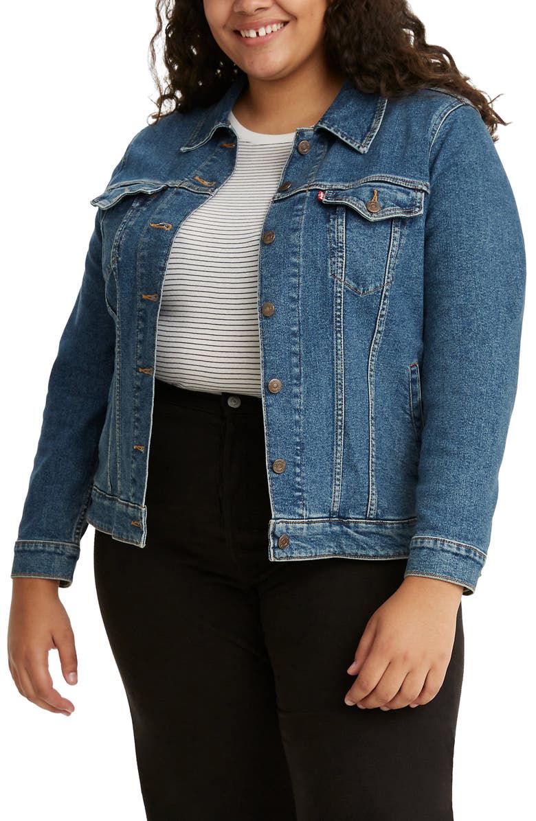 Levi's<sup>®</sup> Ex-Boyfriend Trucker Jacket, Main, color, 