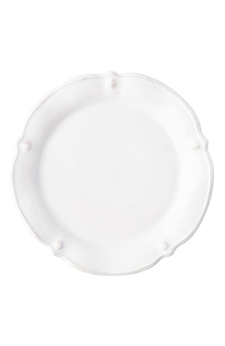 Juliska Berry & Thread Flared Whitewash Dessert/Salad Plate, Main, color, Whitewash