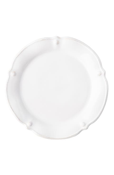 Berry & Thread Flared Whitewash Dessert/Salad Plate