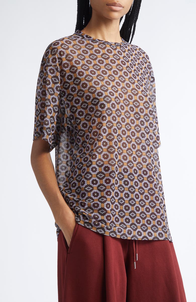 Dries Van Noten Hoge T-Shirt, Alternate, color, Brown