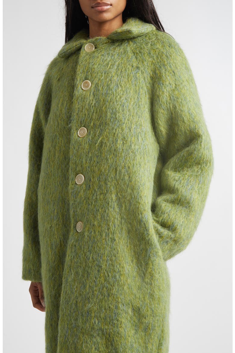 Frederico Wool, Mohair & Alpaca Blend Coat, Alternate, color, APPLE