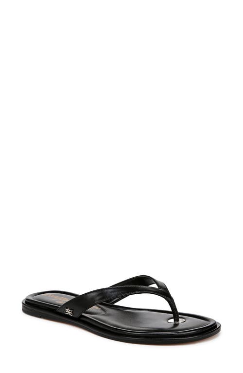 Sam Edelman Remi Thong Sandals In Black